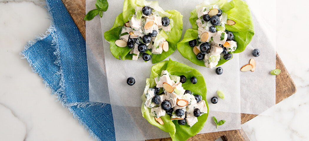 Blueberry Almond Chicken Salad Lettuce Wraps Recipe Have A Plant