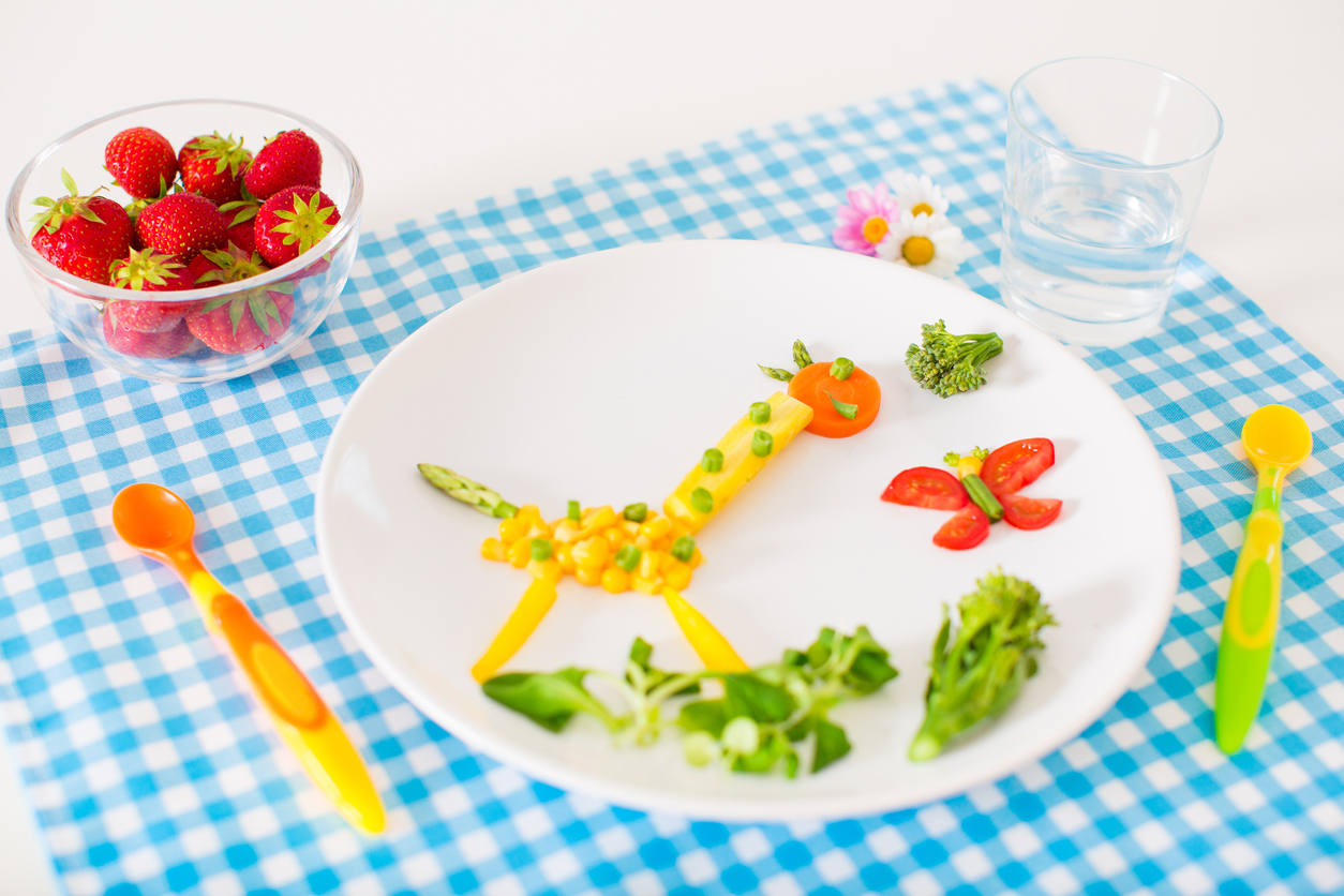 Healthy lunch for little kids