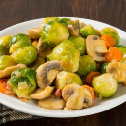 Brussels Sprouts with Mushroom Sauce Recipe - Have A Plant