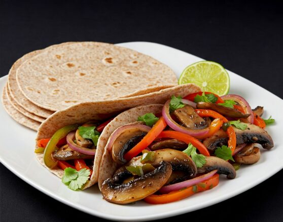 Mushroom fajitas