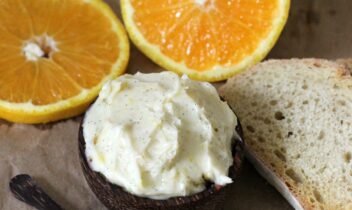 whipped vanilla honey butter with orange zest