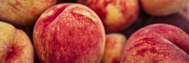 fresh peaches close up