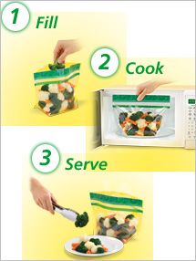 Glad SimplyCooking Microwave Steaming Bags