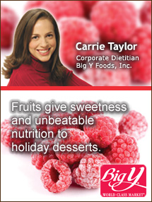 Insider's Viewpoint: Expert Supermarket Advice: Frozen Fruits and Veggies: Holiday Delights! Carrie Taylor, Big Y Foods, Inc. Fruits And Veggies More Matters.org