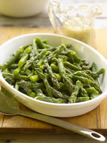 CIA Recipes: Chilled Asparagus with Mustard Herb Vinaigrette
