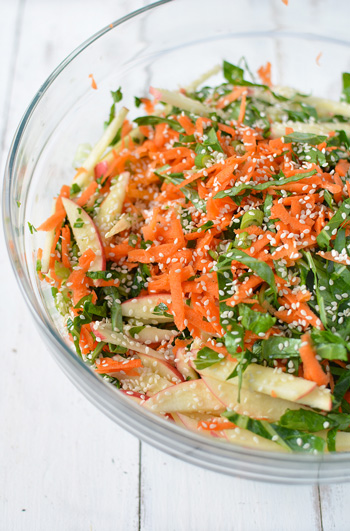 How to Prep Collard Greens for a Deliciously Creamy and Tangy Salad