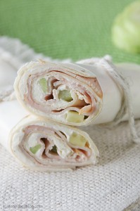 Cucumber ranch turkey wrap