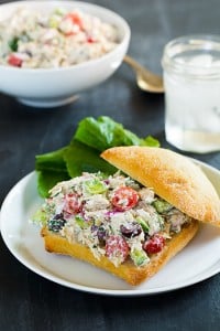 Greek Chicken Salad Sandwich