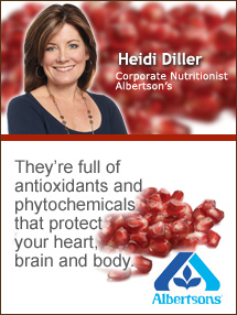 Insider's Viewpoint: Expert Supermarket Advice: Pomegranate Seeds. Heidi Diller, Albertson's. Fruits And Veggies More Matters.org