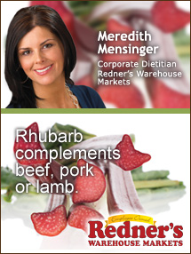 Insider's Viewpoint: Expert Supermarket Advice: The Rhubarb Reality. Meredith Mensinger, Redner's Warehouse Markets. Fruits And Veggies More Matters.org