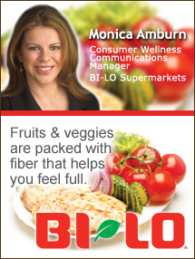 Insider's Viewpoint: Expert Supermarket Advice: Managing Your Weight? Focus on Half Your Plate. Monica Amburn, Consumer Wellness Communications Manager, BI-LO Supermarkets. Fruits And Veggies More Matters.org