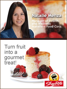 Insider's Viewpoint: Expert Supermarket Advice: Healthy Holiday Desserts. Natalie Menza. Manager of Health and Wellness, Wakefern Food Corporation. Fruits And Veggies More Matters.org