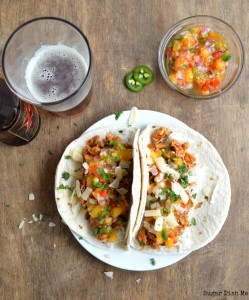 Peach Chicken Tacos