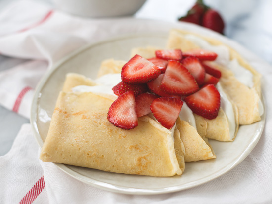 The Everyday Chef: Strawberry Crepes with Greek Yogurt Crème