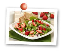 Click to view larger image of Strawberry, White Bean and Edamame Salad : Fill Half Your Plate with Fruits & Veggies : Fruits And Veggies More Matters.org