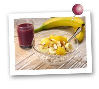 Click to view larger image of Tropical Overnight Oatmeal : Fill Half Your Plate with Fruits & Veggies : Fruits And Veggies More Matters.org