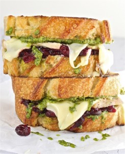 Turkey pesto cranberry melt