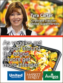 Insider's Viewpoint: Expert Supermarket Advice: Caramelize with Color! Tyra Carter, United Supermarkets. Fruits And Veggies More Matters.org