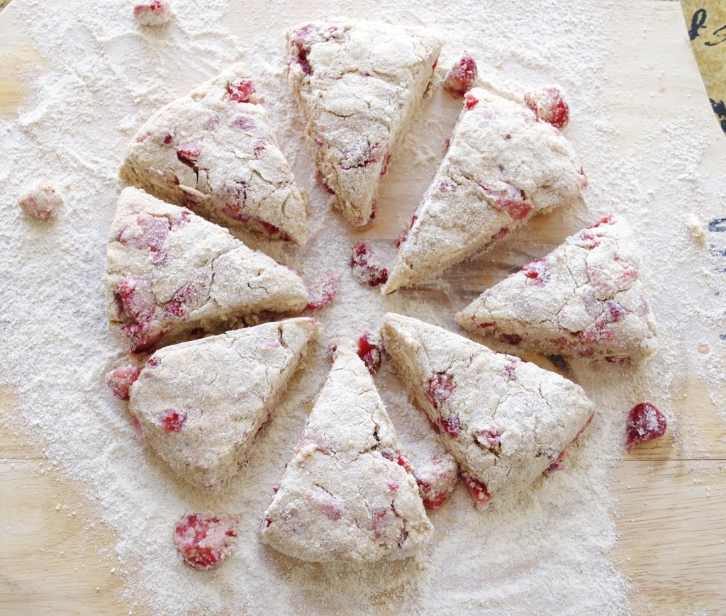 Whole Wheat Strawberry Scones