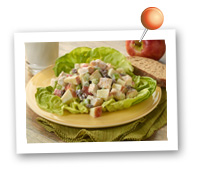 Click to view larger image of Apple & Chicken Salad: Fill Half Your Plate with Fruits & Veggies : Fruits And Veggies More Matters.org