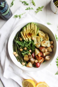 balsamic spring vegetable salad