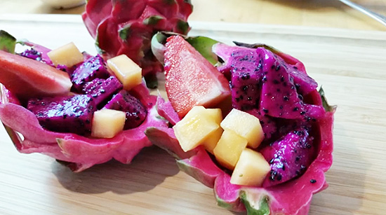 The Everyday Chef: Deliciously Stunning Dragon Fruit Salad