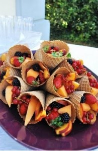 fruit in cones
