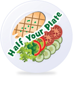 What is a Serving of Fruits and Vegetables? Making It Simple: The Half-Your-Plate Concept : Fill half your plate with fruits and vegetables at each meal or eating occasion. Fruits And Veggies More Matters.org