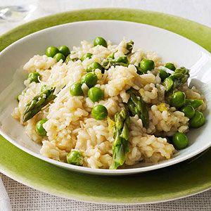 lemony spring risotto