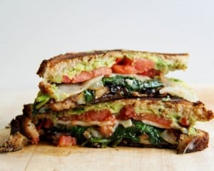 loaded veggie grilled cheese