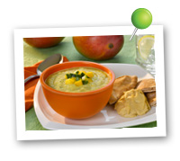 Click to view larger image of Mango Cucumber Soup : Fill Half Your Plate with Fruits & Veggies : Fruits And Veggies More Matters.org