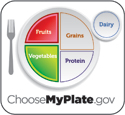 Healthy Plate Icon Replaces MyPyramid : Fruits And Veggies More Matters.org