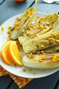 pan seared endive