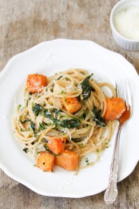 pasta with kale and butternut