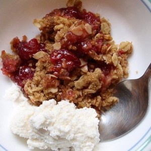 Pear 'n Apple Crisp with Cranberries