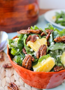 pineapple spinach salad