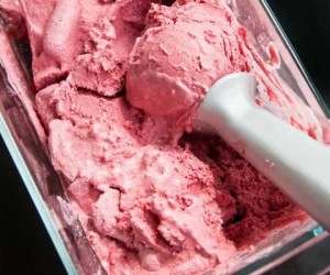 raspberry coconut ice cream