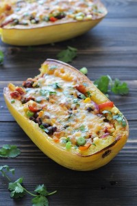 spaghetti squash burrito bowl