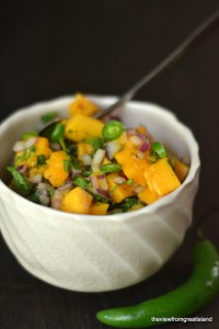 spicy papaya salsa