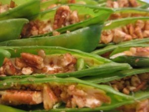 stuffed snow peas