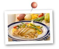 Click to view larger image of Easy Oven Packet Caribbean Tilapia w/Pears & Carnival Roasted Potatoes : Fill Half Your Plate with Fruits & Veggies : Fruits And Veggies More Matters.org