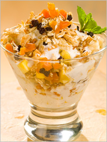 CIA Recipies: Tropical Fruit Parfait with Honey-Vanilla Yogurt