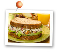 Click to view larger image of Tuna Apple Salad Sandwich : Fill Half Your Plate with Fruits & Veggies : Fruits And Veggies More Matters.org