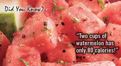Click for Hot & Sweet Watermelon Recipe. Fruits And Veggies More Matters.org
