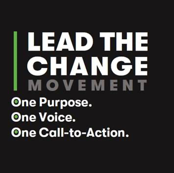 lead the change - logo lockup