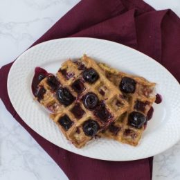 Hash Brown Waffles With Tart Cherry Syrup Recipe - Have A Plant