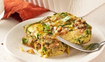 zucchini, walnut, raisin eggah egyptian egg frittata