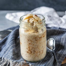Banana & Peanut Butter Overnight Oats Recipe - Have A Plant