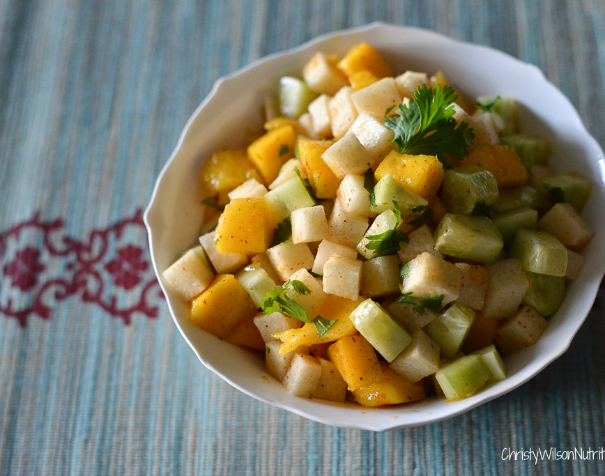 Mango Jicama Cucumber Salad With Chile Lime Dressing Recipe Have A Plant