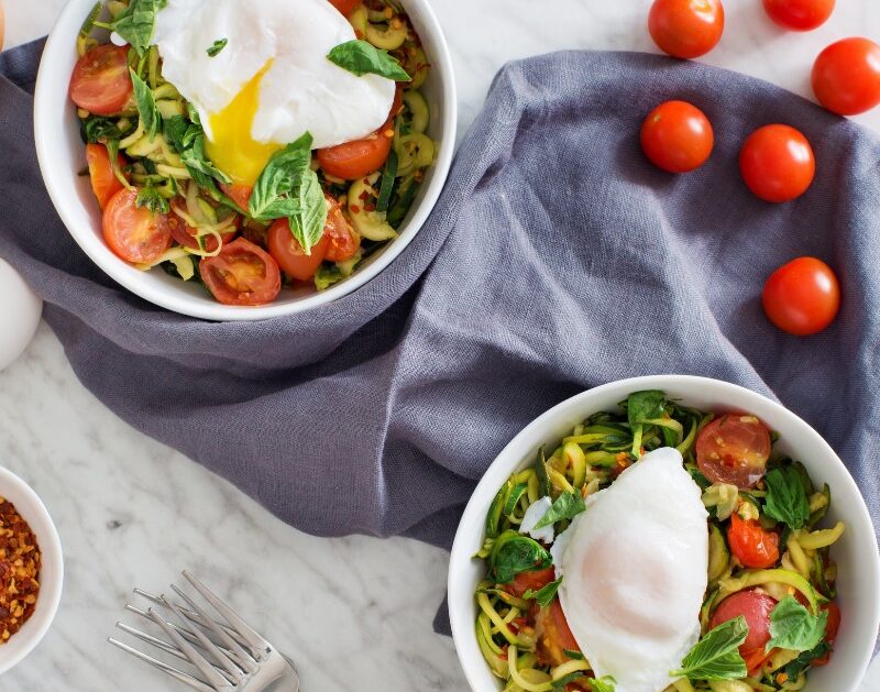 Zucchini Noodles With Poached Egg Topper Recipe Have A Plant